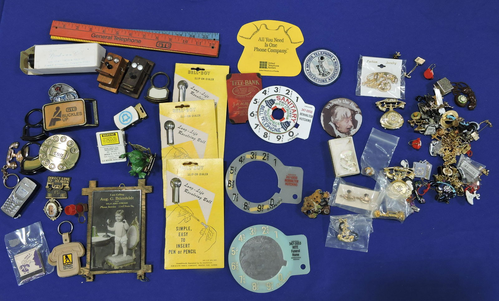 Lot of telephone jewelry, novelty (1 of 1)