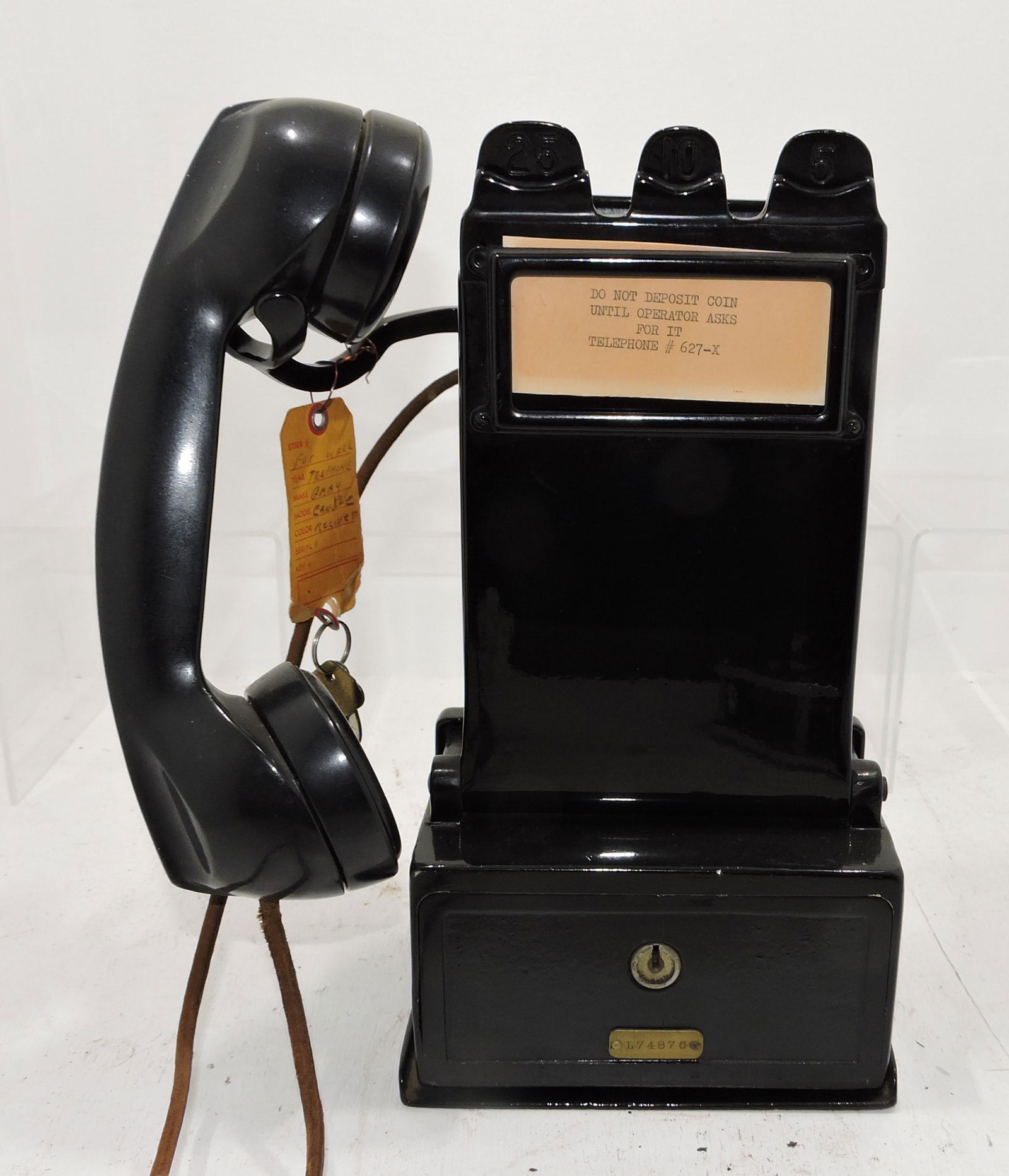 Early wall mounted pay telephone, (1 of 1)