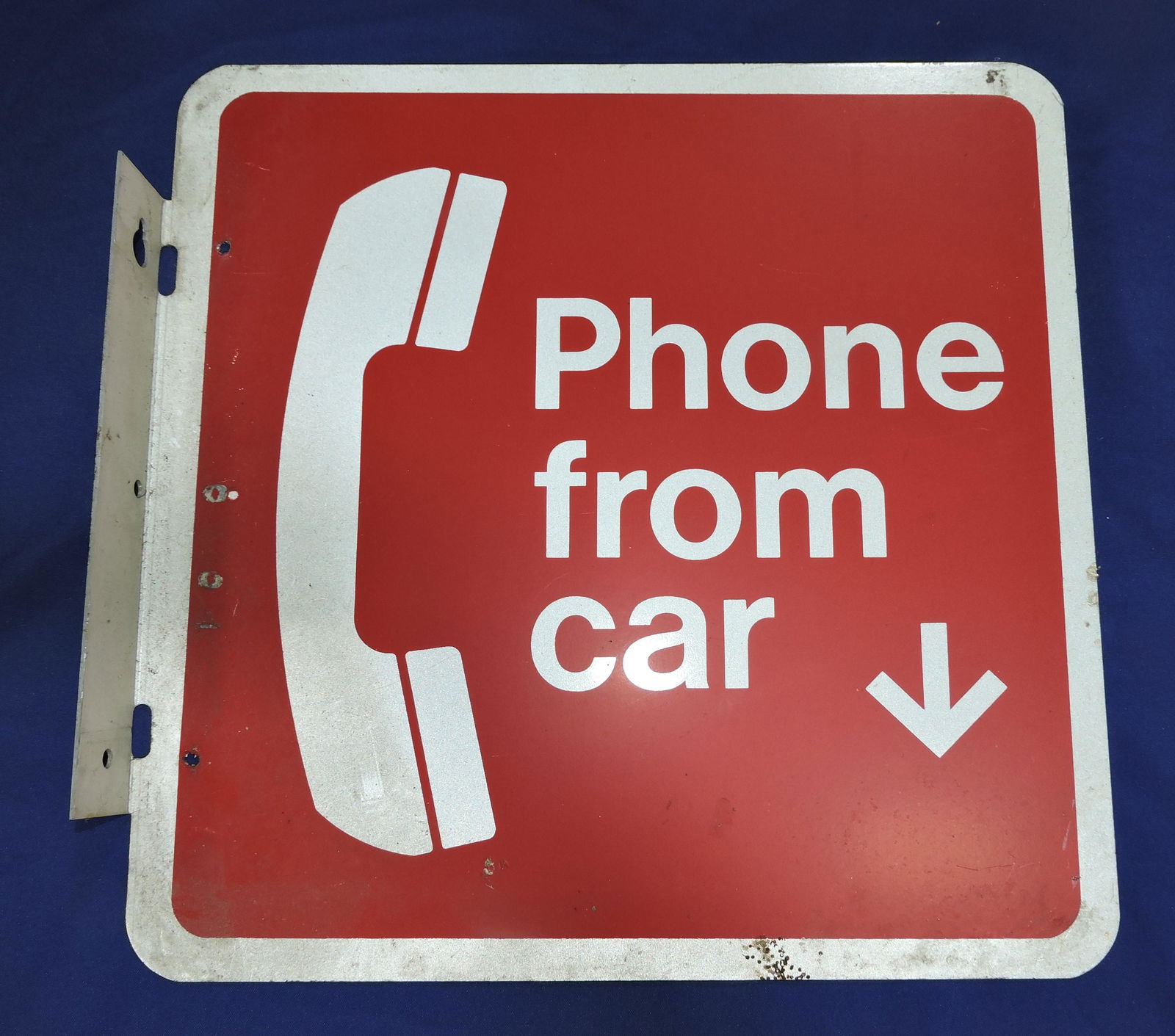 Aluminum two sided flange sign, (1 of 2)