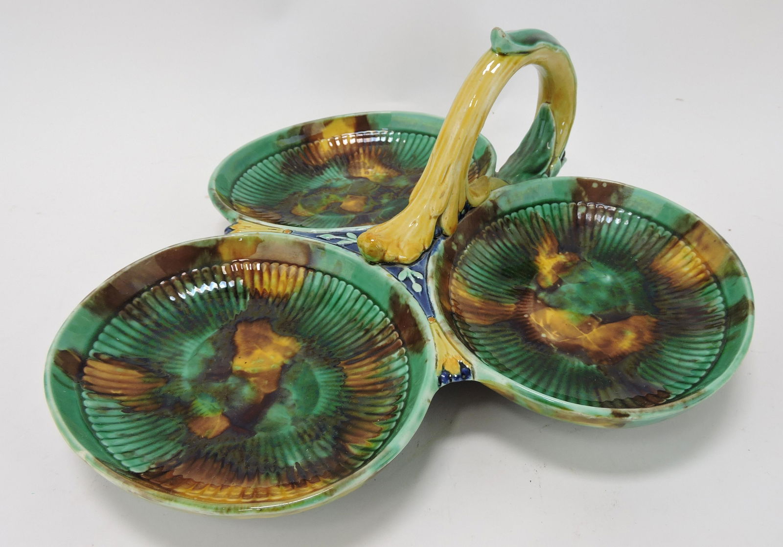 Wedgwood majolica three part handled (1 of 1)