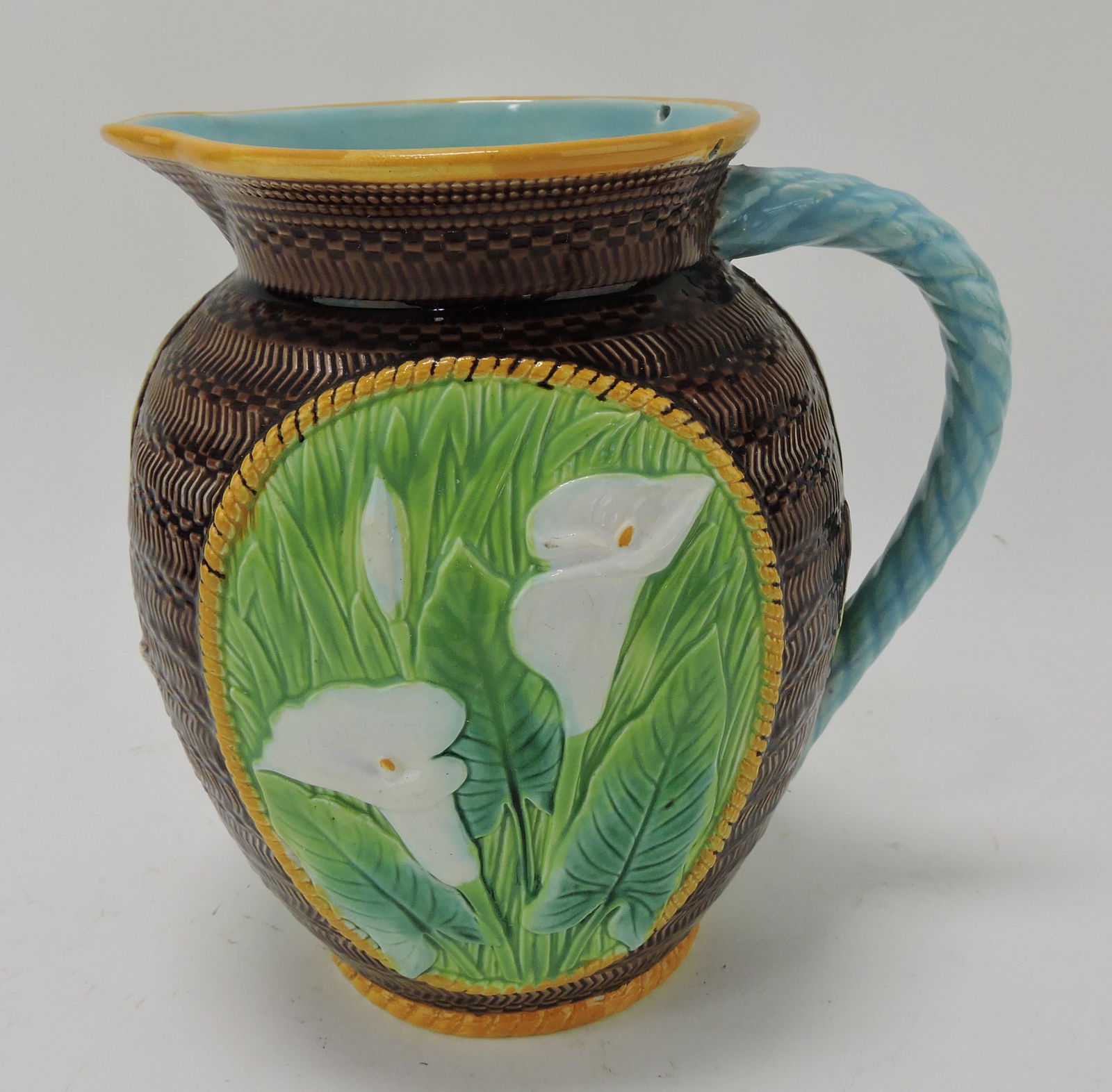 George Jones majolica calla lily 7 1/2" (1 of 1)