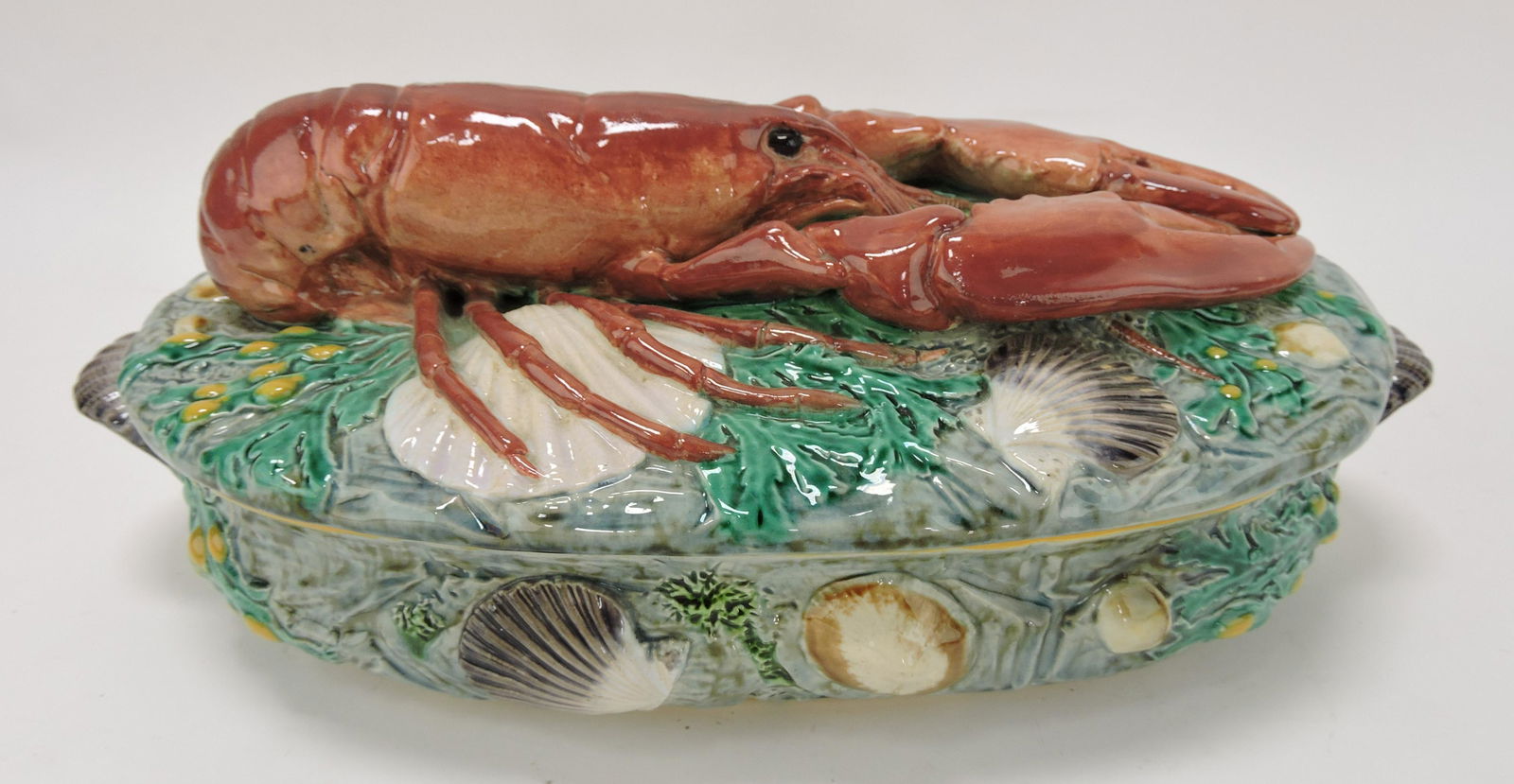 Minton majolica lobster tureen, 13 1/2", (1 of 3)
