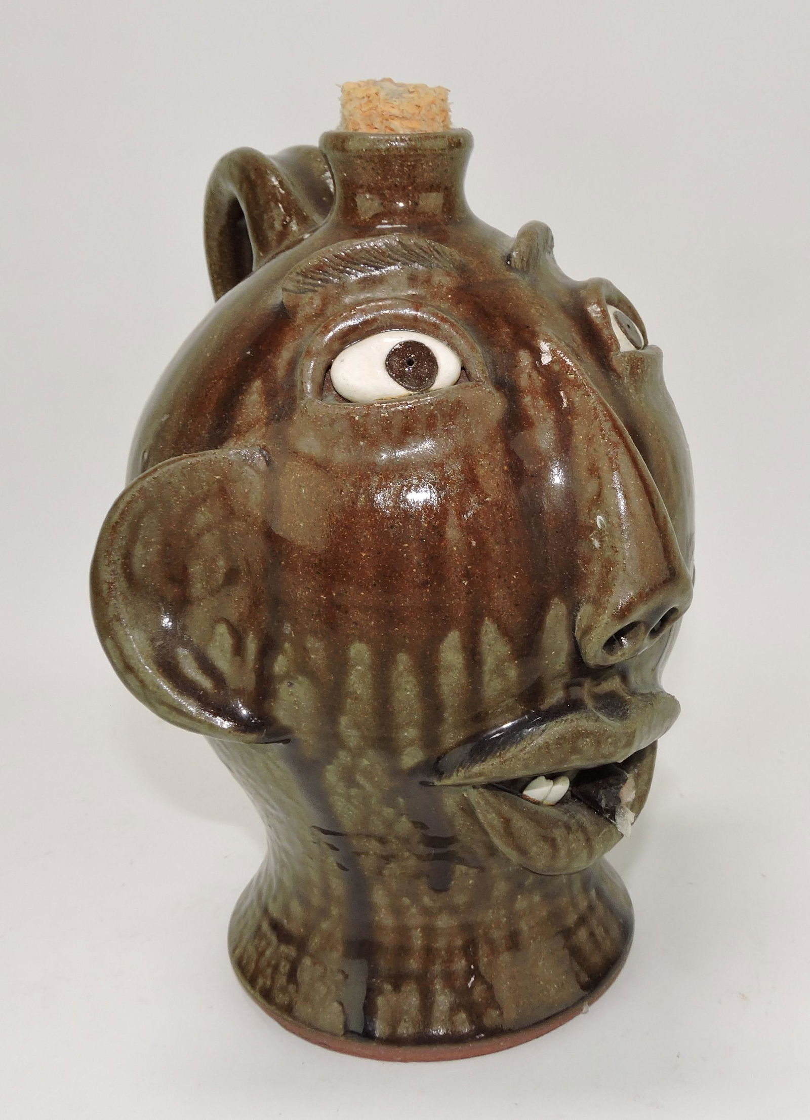 Michael Perdue face jug, Georgia, (1 of 1)