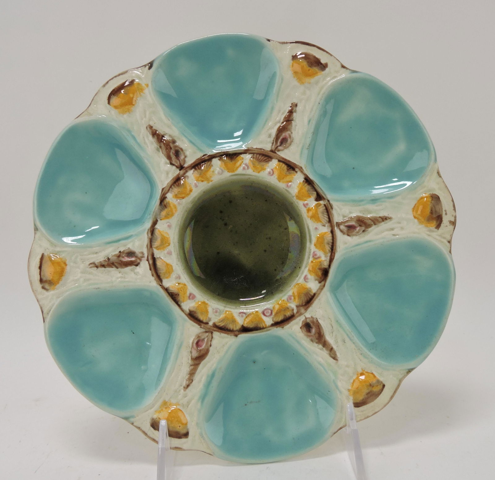 Fielding (attributed) majolica six well (1 of 1)