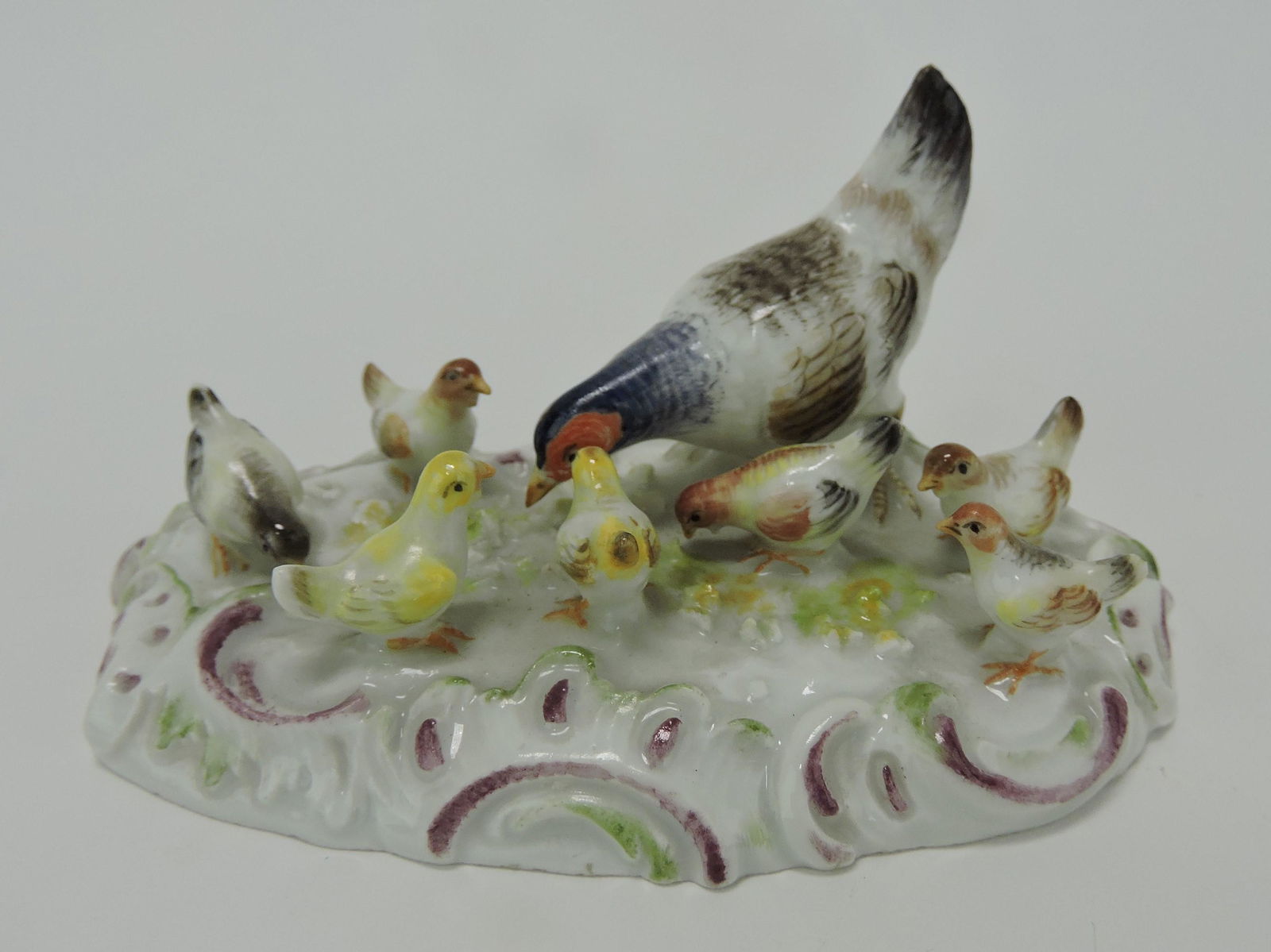 Meissen porcelain figure of hen with (1 of 1)