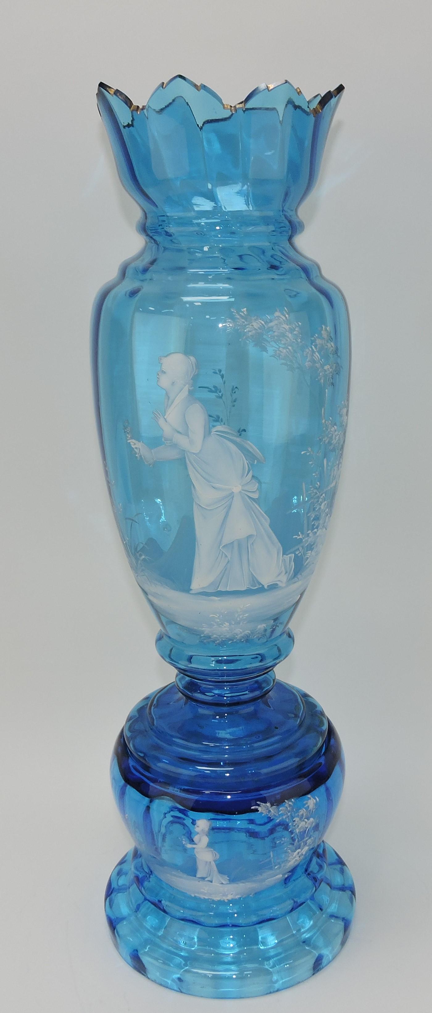 Monumental sapphire blue Mary Gregory (1 of 4)