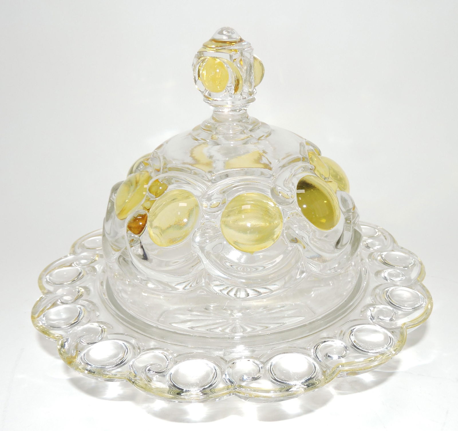 US Glass Co electric pattern amber (1 of 1)