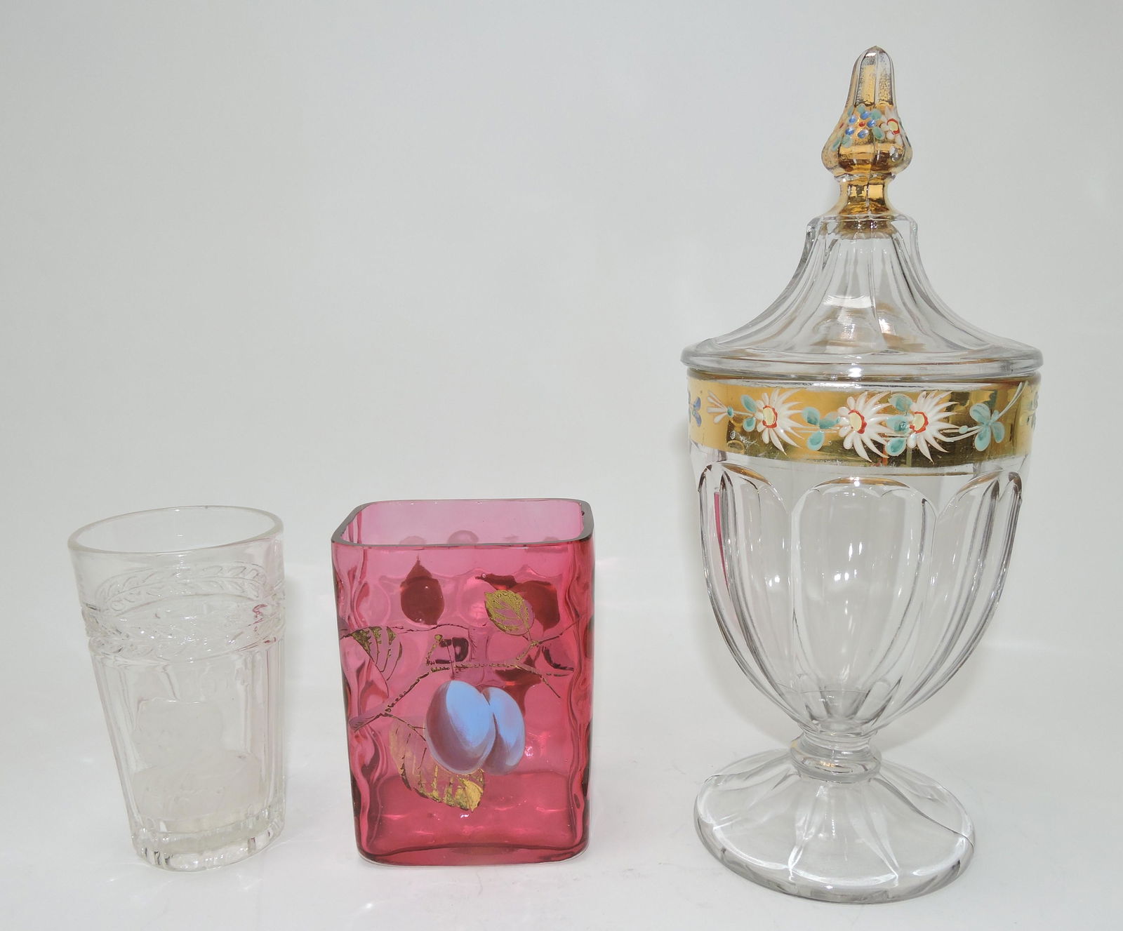 Lot of 3 items: EAPG Historical tumbler (1 of 1)