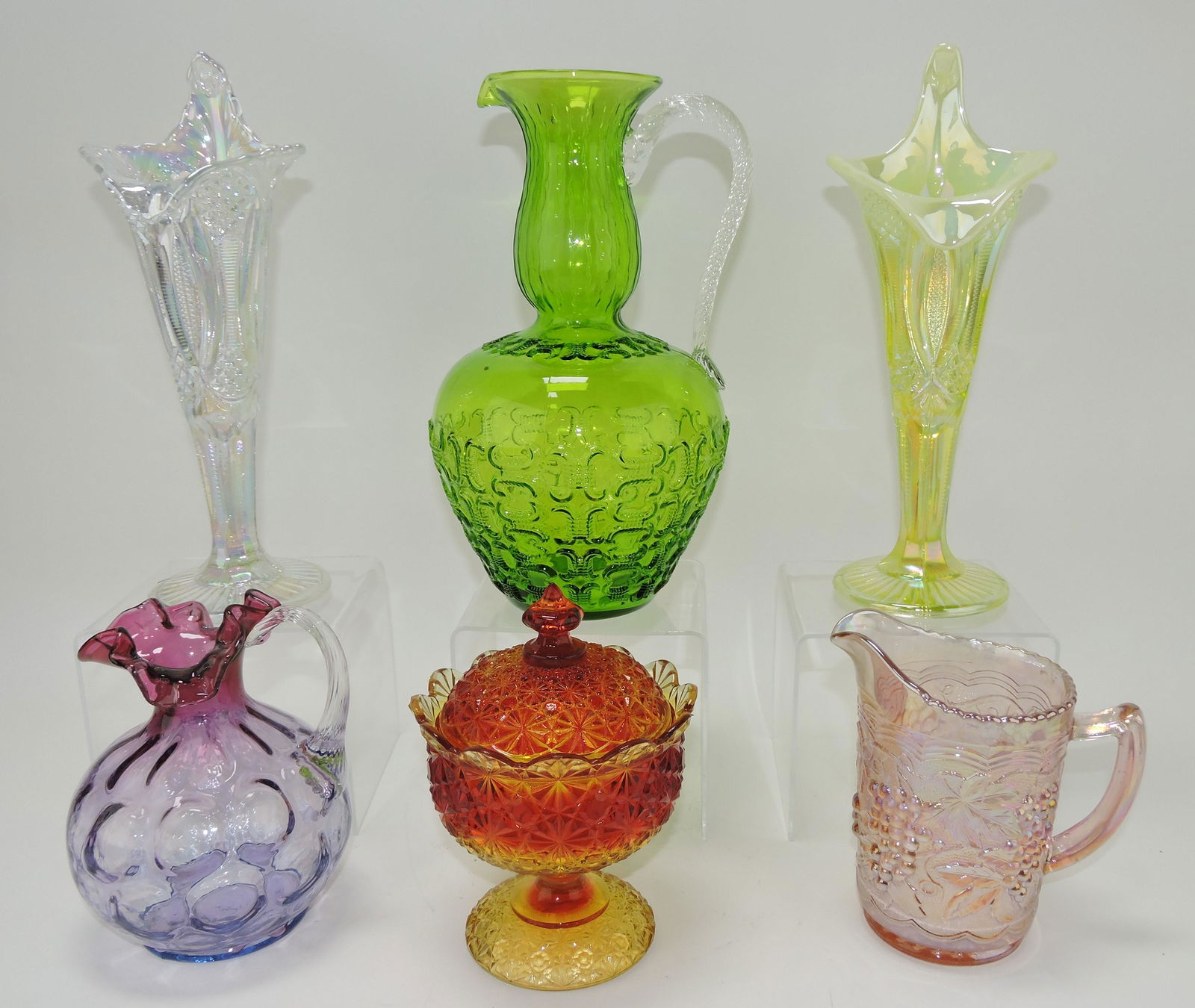 Lot of 6 assorted glass pieces (1 of 1)