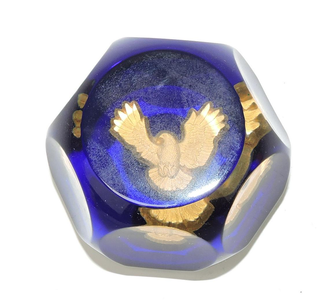 Baccarat eagle sulphide paperweight (1 of 1)
