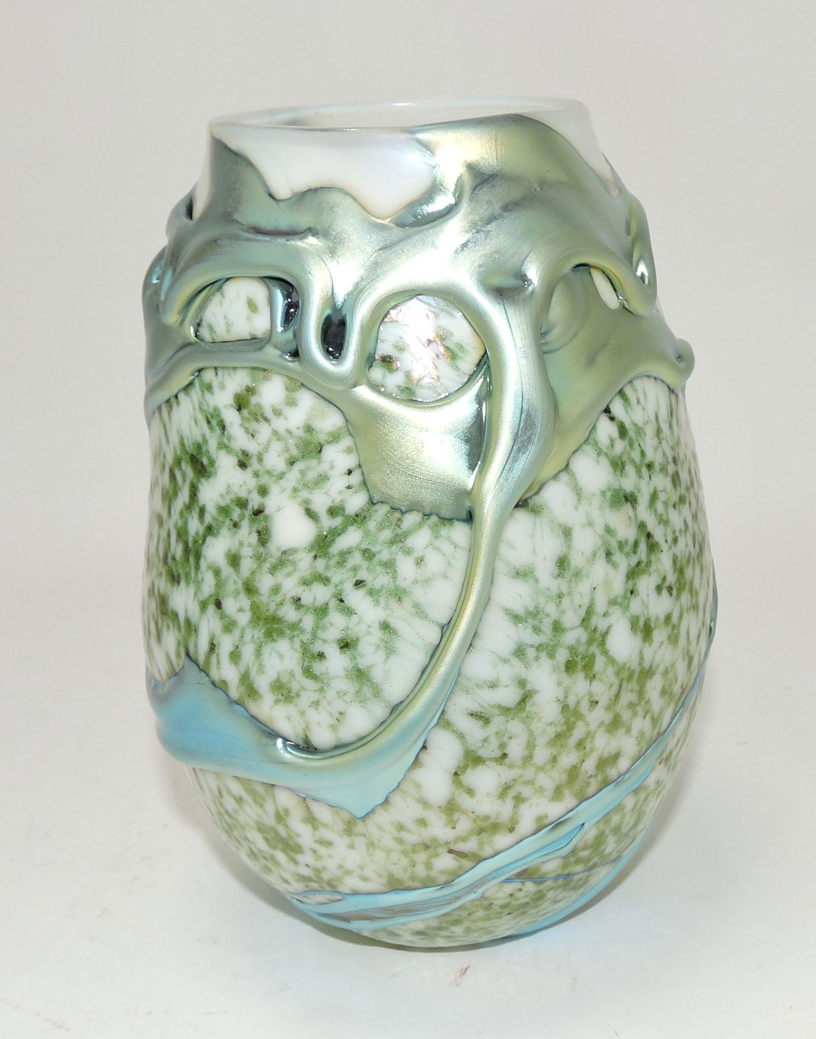 Charles Lotton (unsigned) art glass vase, (1 of 1)