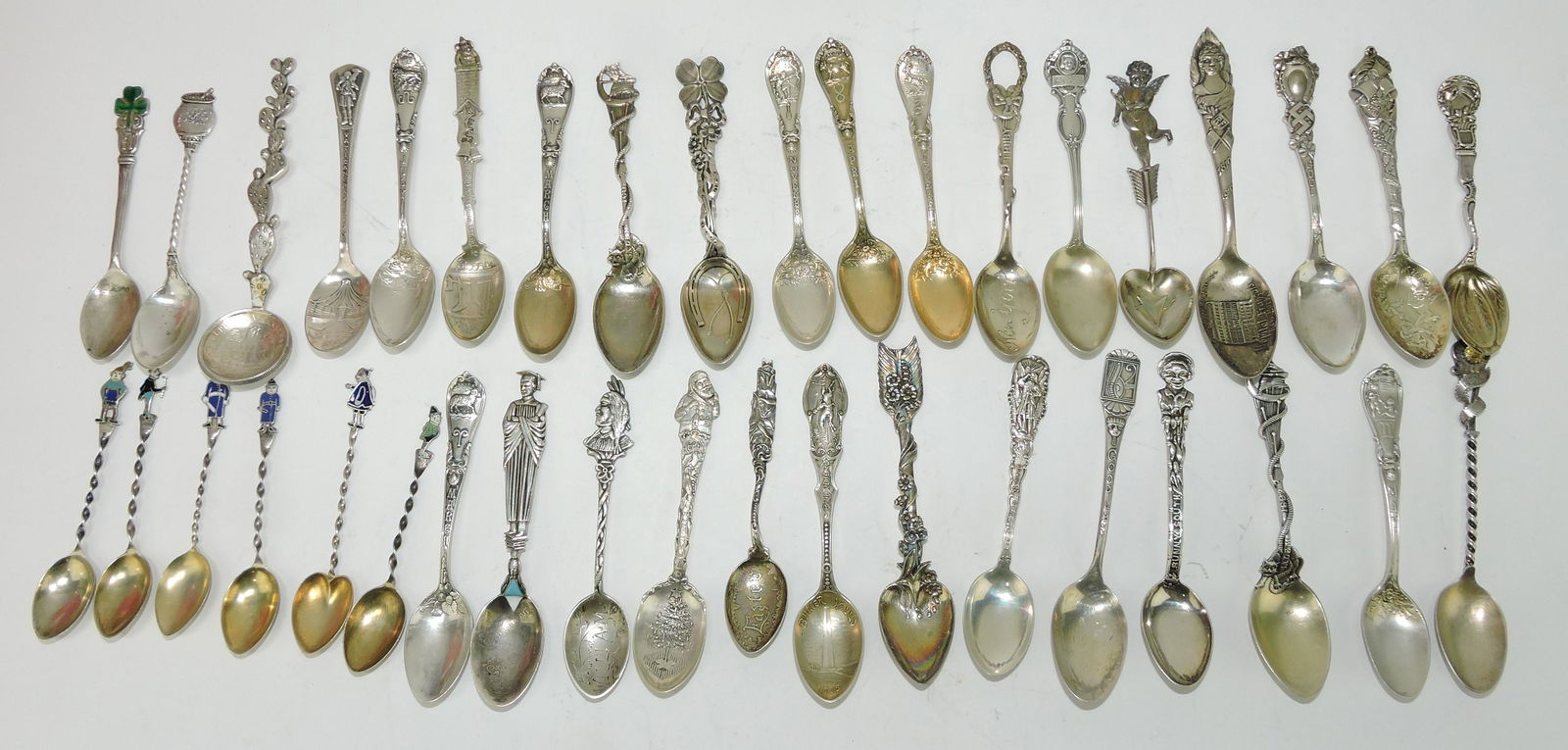 Sterling silver lot of 38 demitasse (1 of 1)