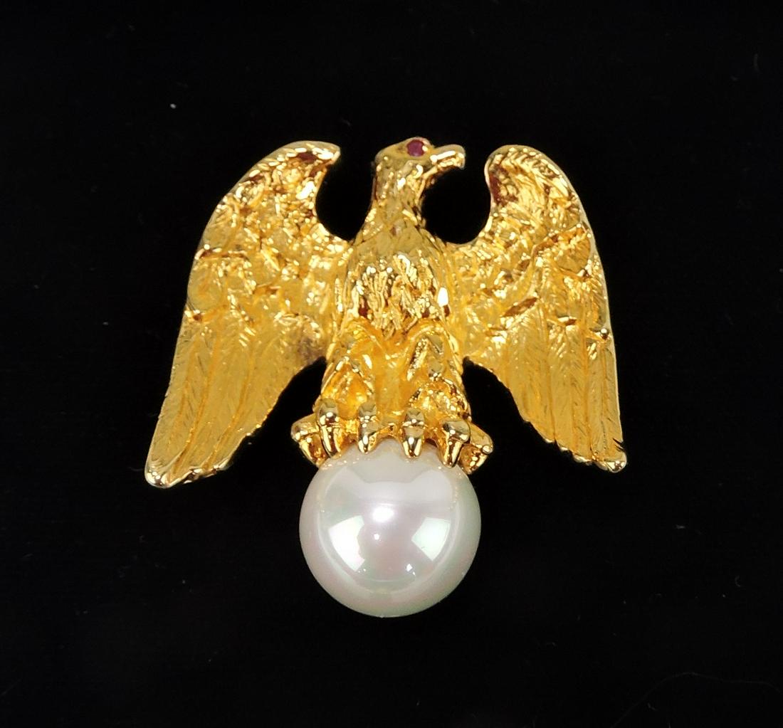 Ann Hand sterling silver ruby eye (1 of 1)