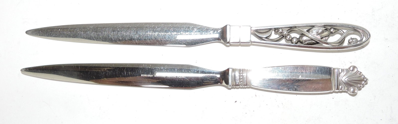 Georg Jensen sterling silver lot: of 2 letter openers