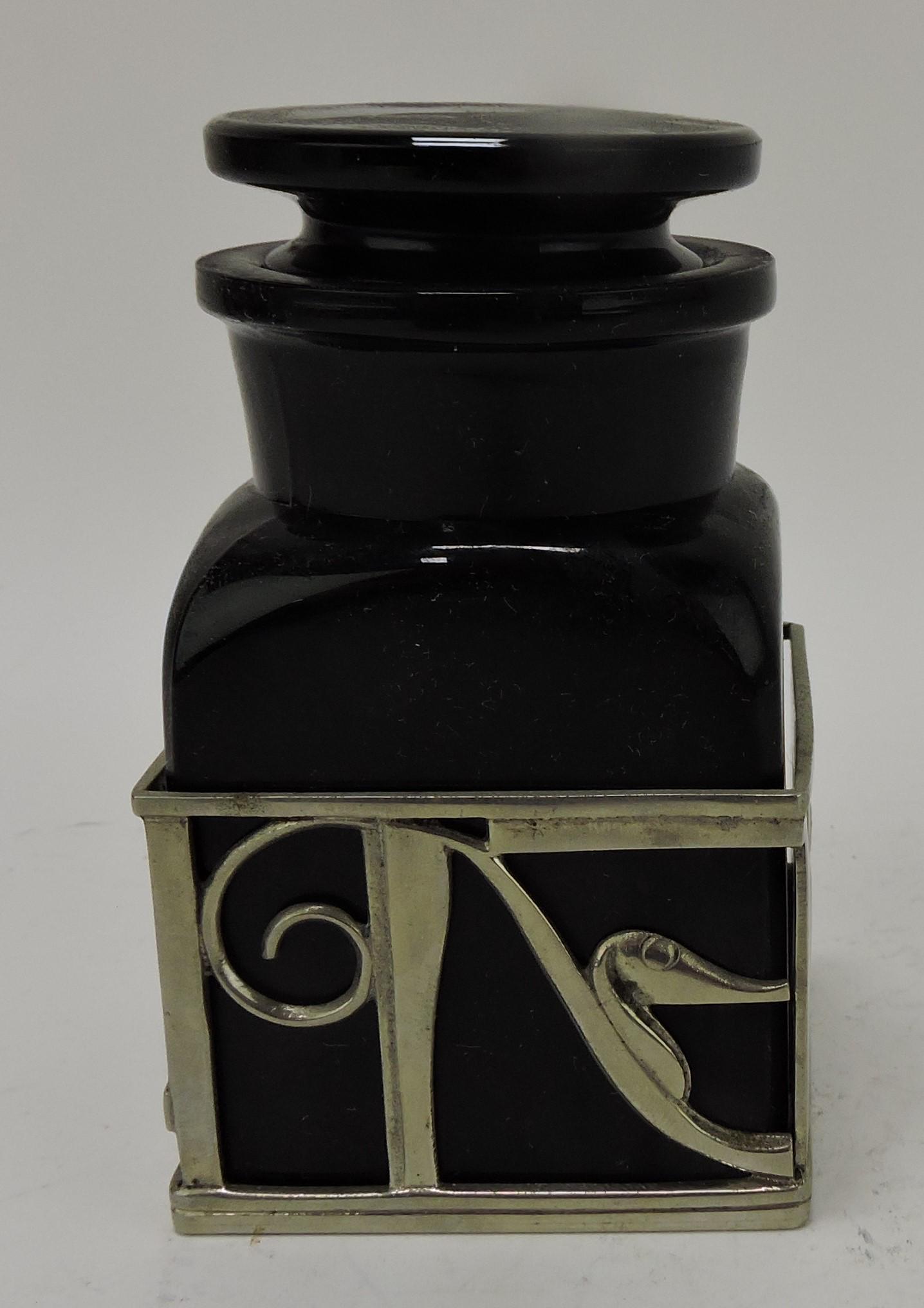 Austrian Art Deco decanter 4 1/2", with (1 of 5)