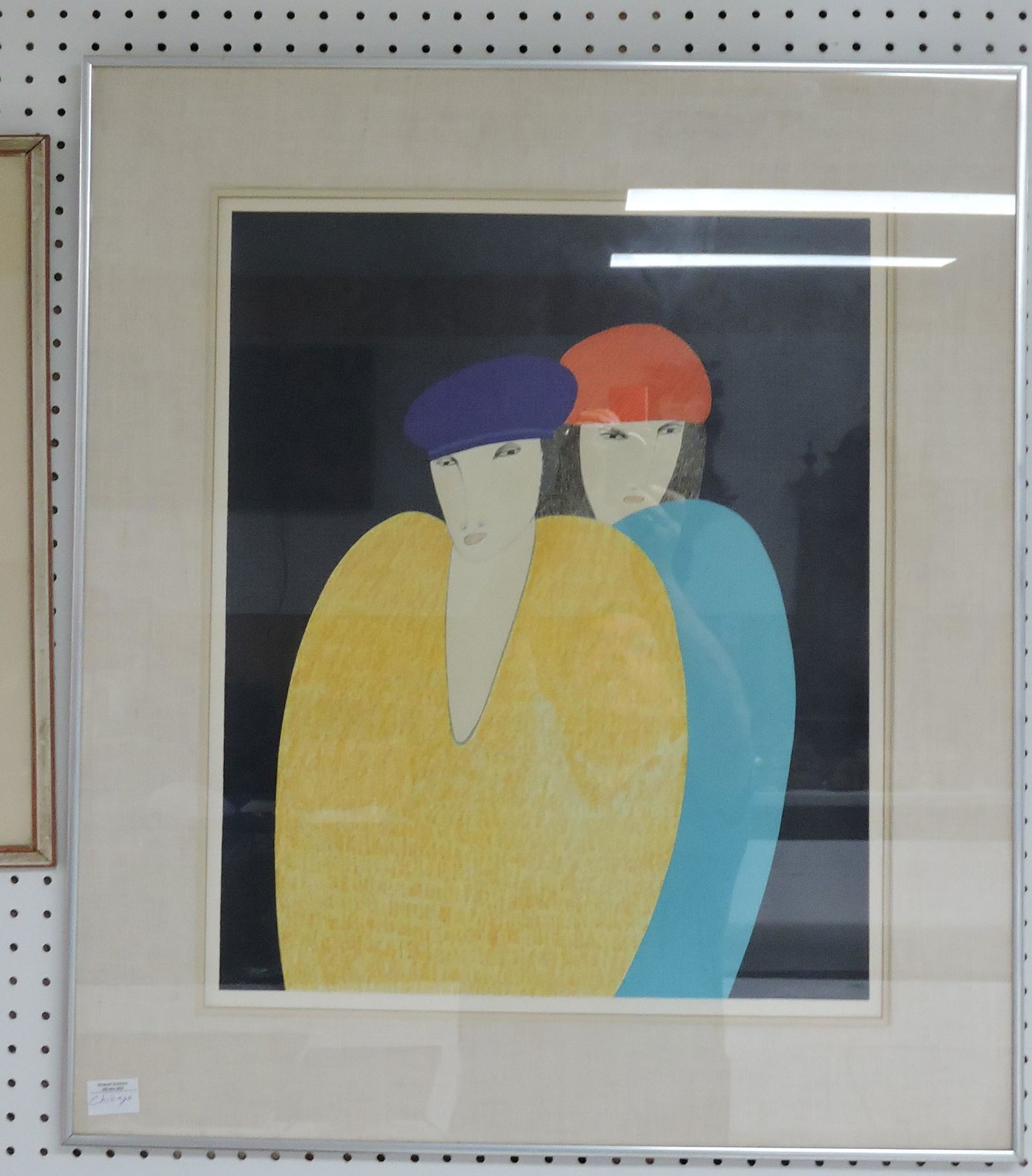 Modern art drawing of two women, (1 of 2)