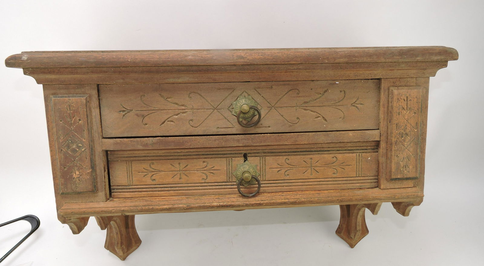 Eastlake style two drawer wall (1 of 1)