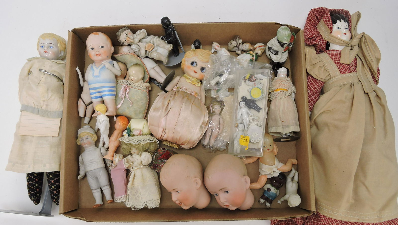 Lot of assorted dolls, doll heads and (1 of 4)