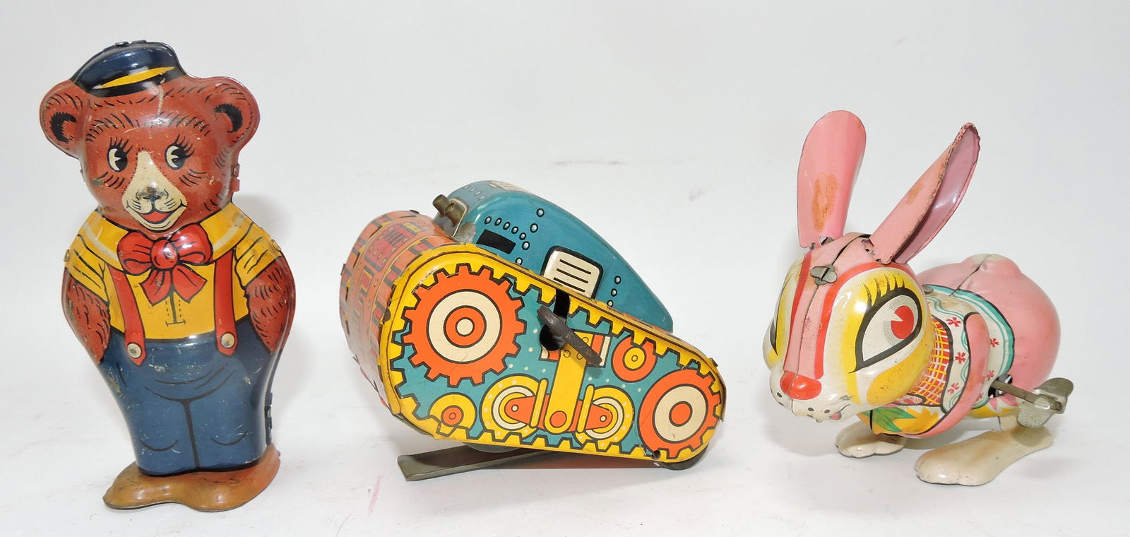 Lot of 3 tin wind up toys: (1 of 1)