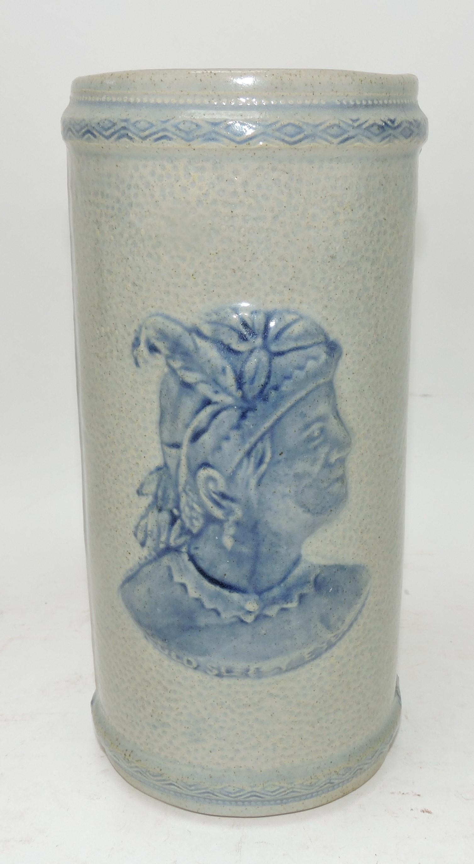 Sleepy Eye stoneware vase, 8 1/2", (1 of 1)