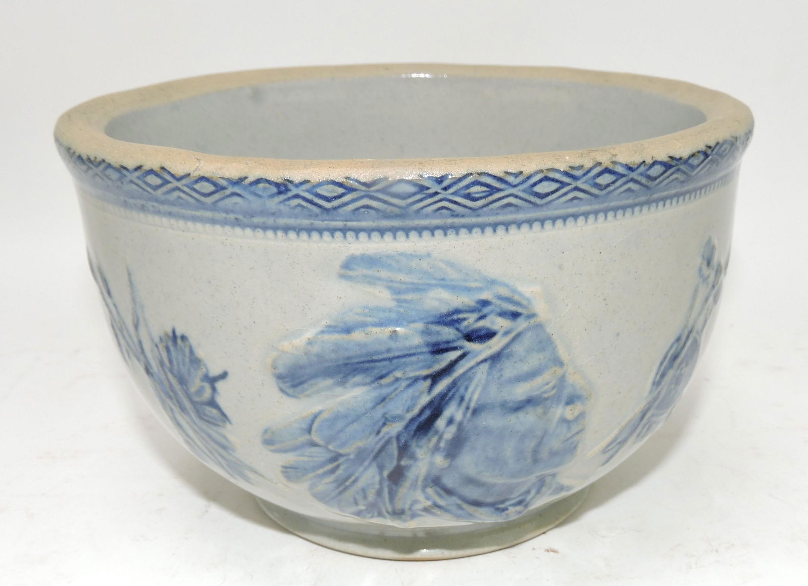 Sleepy Eye stoneware bowl, 6 1/2" (1 of 2)