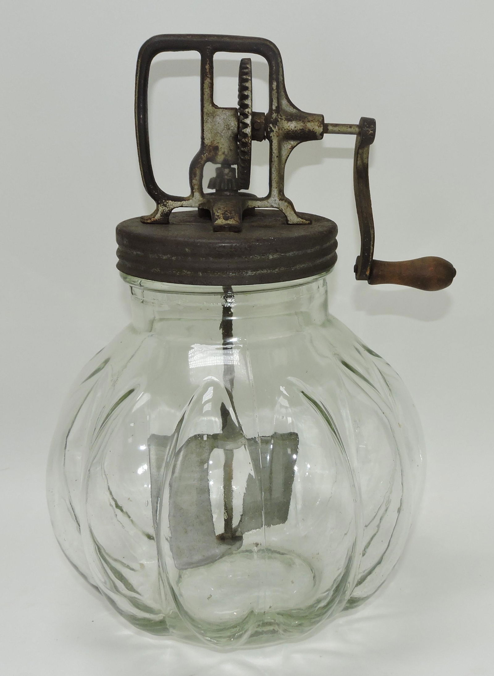 Rare glass butter churn, 15 1/2" (1 of 1)