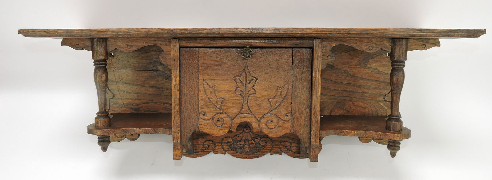 Oak clock shelf, 26"w, 8"d (1 of 1)