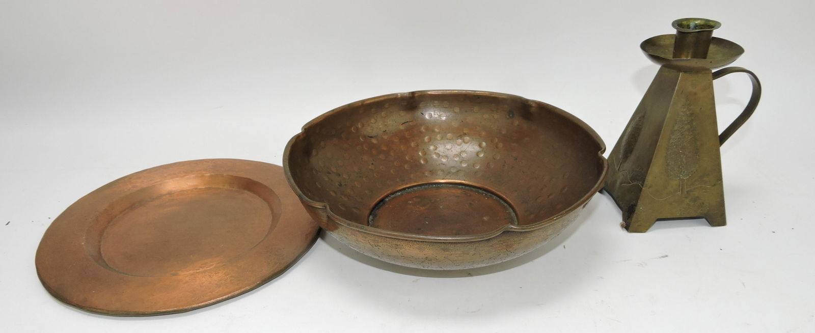 Arts & Crafts lot of 3 pieces: (1 of 2)