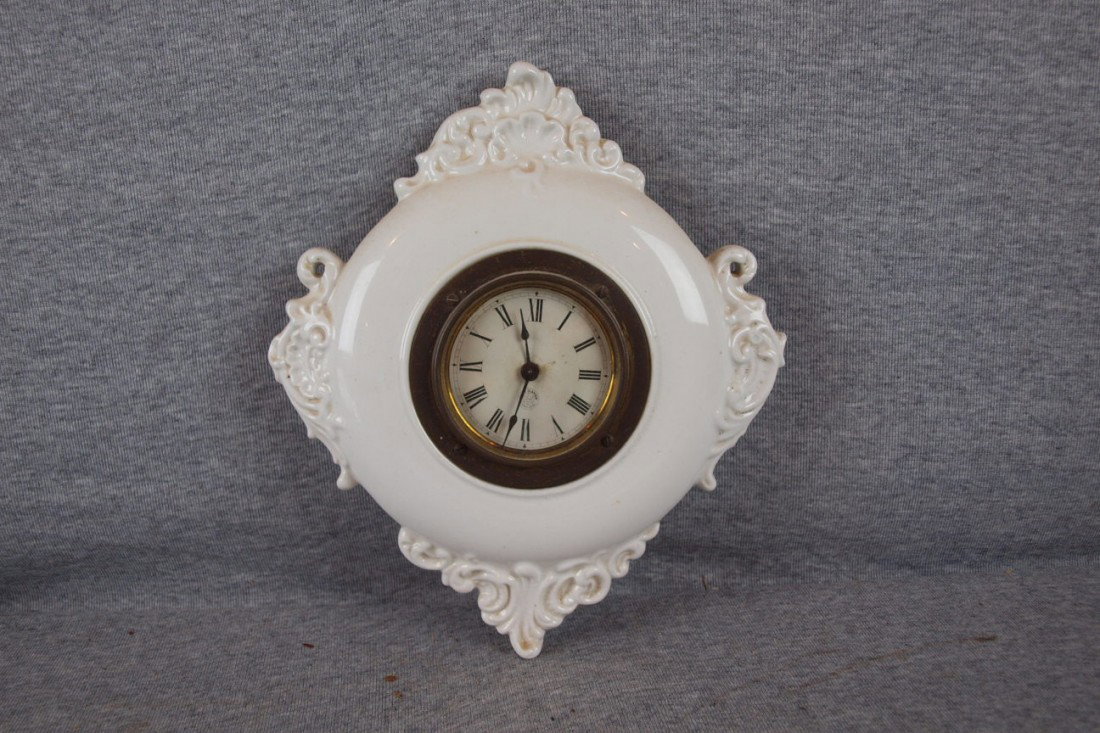 New Haven china wall clock, 10"h : New Haven china wall clock, 10"h