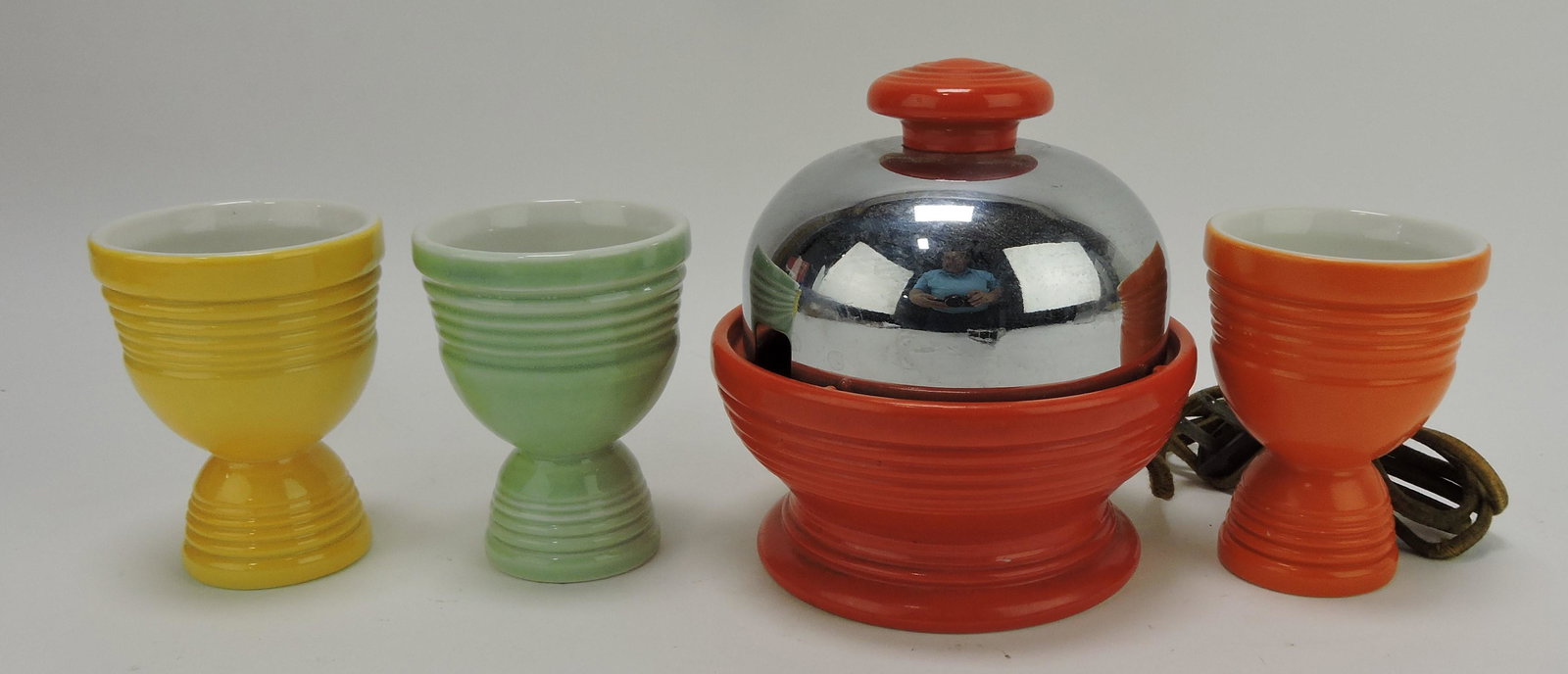 Hankscraft egg poacher and: 3 egg cups