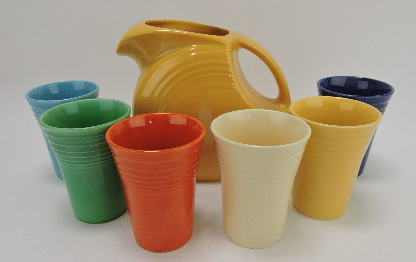 Fiesta 7 piece water set, yellow disc (1 of 1)