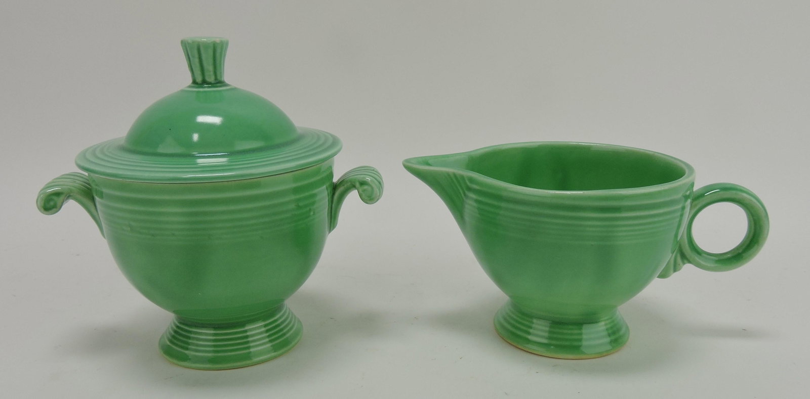 Fiesta cream & sugar, green: .