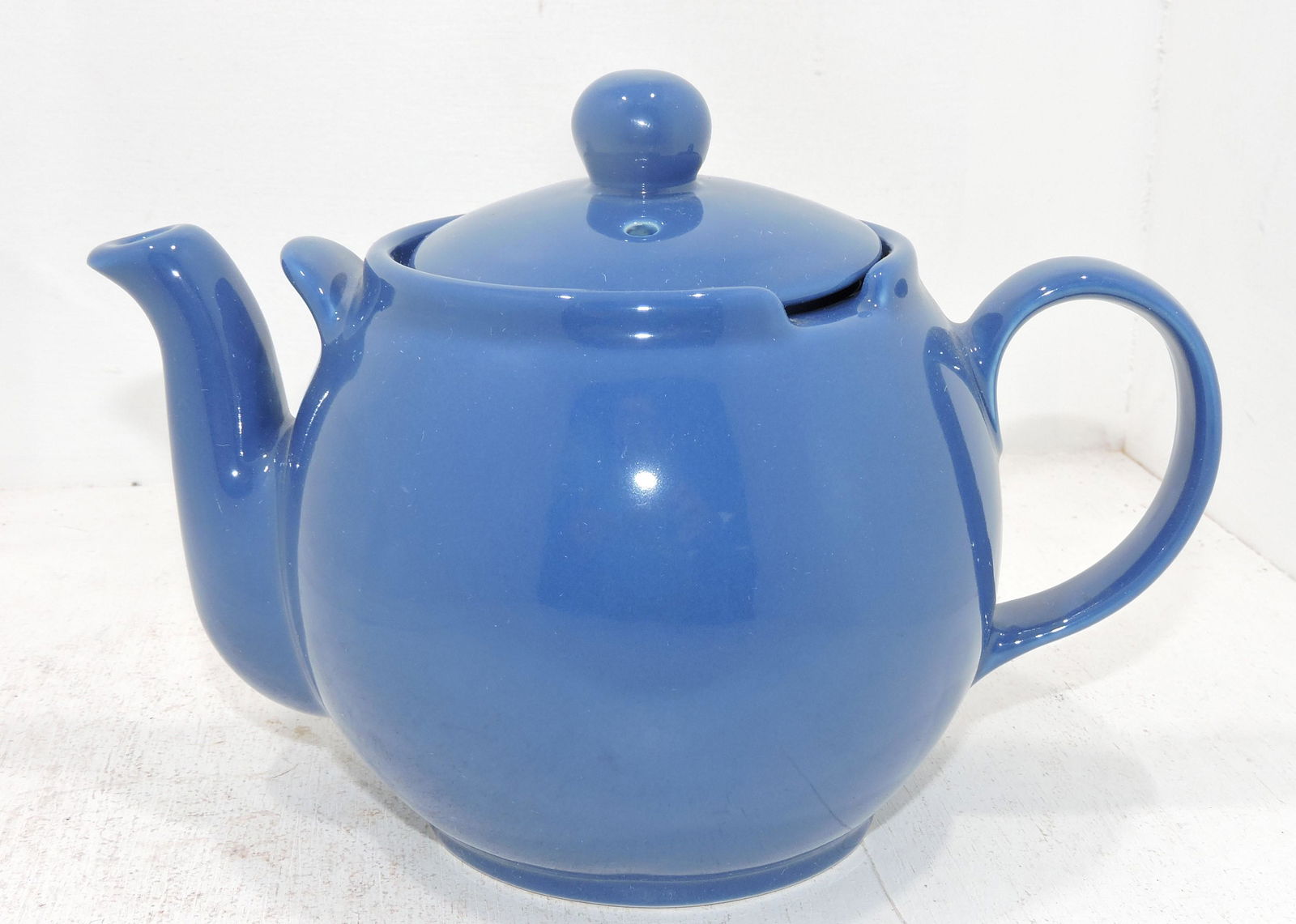 Hall China teapot, blue (1 of 1)