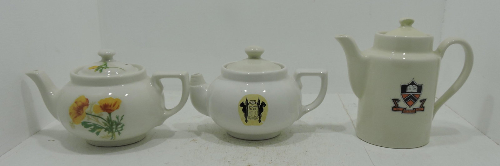 Hall China lot of 3 teapots (1 of 1)