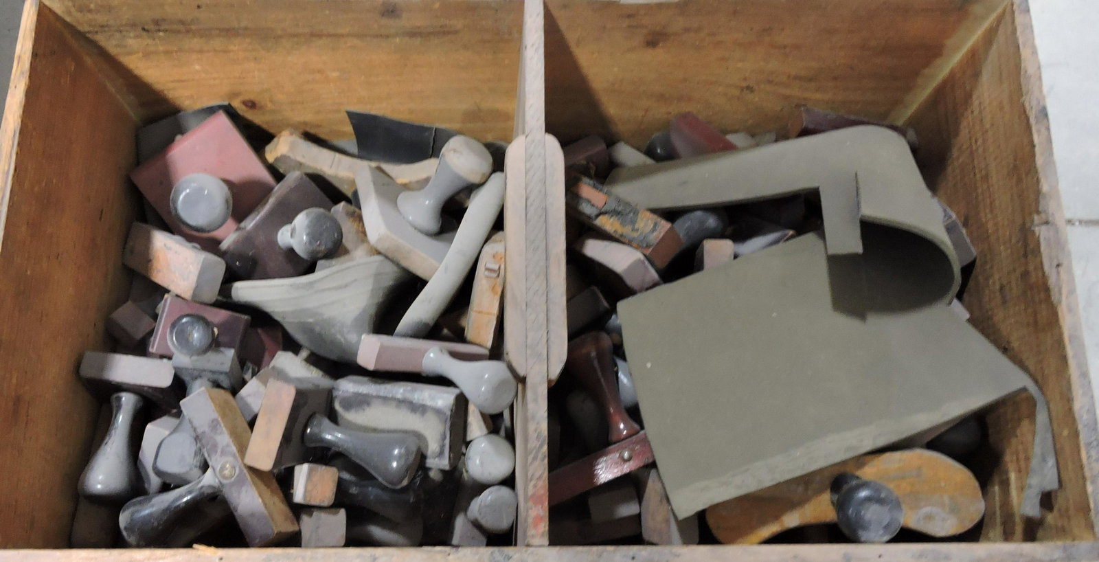 Hall China wooden crate with rubber stamps: .