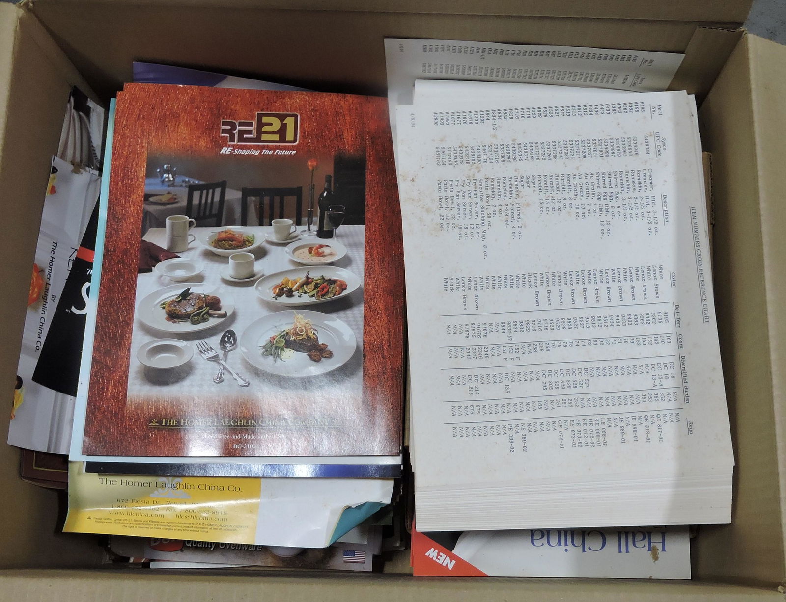 Hall China box of sales brochures (1 of 1)