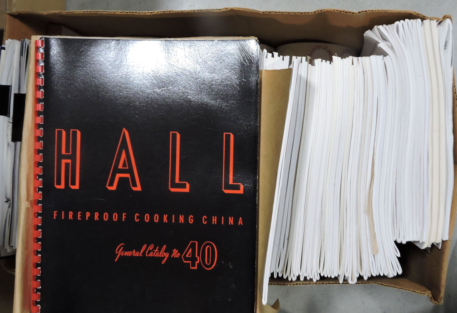 Hall China box of ephemera (1 of 1)