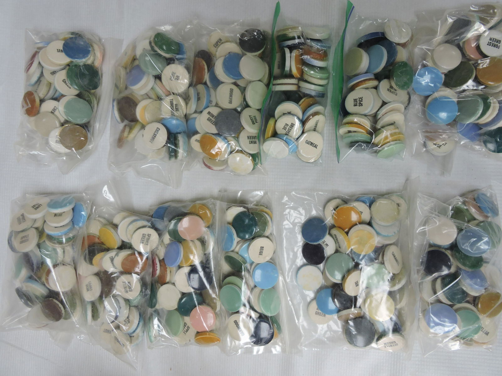 Hall China large lot of color chips (1 of 1)