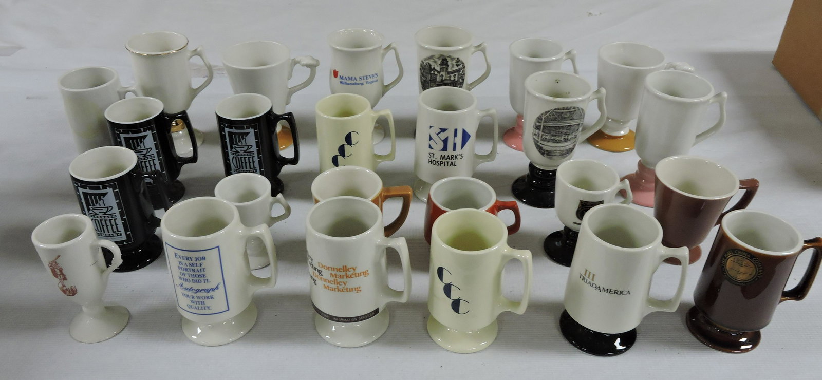 Hall China lot of 25 Irish coffee and (1 of 1)