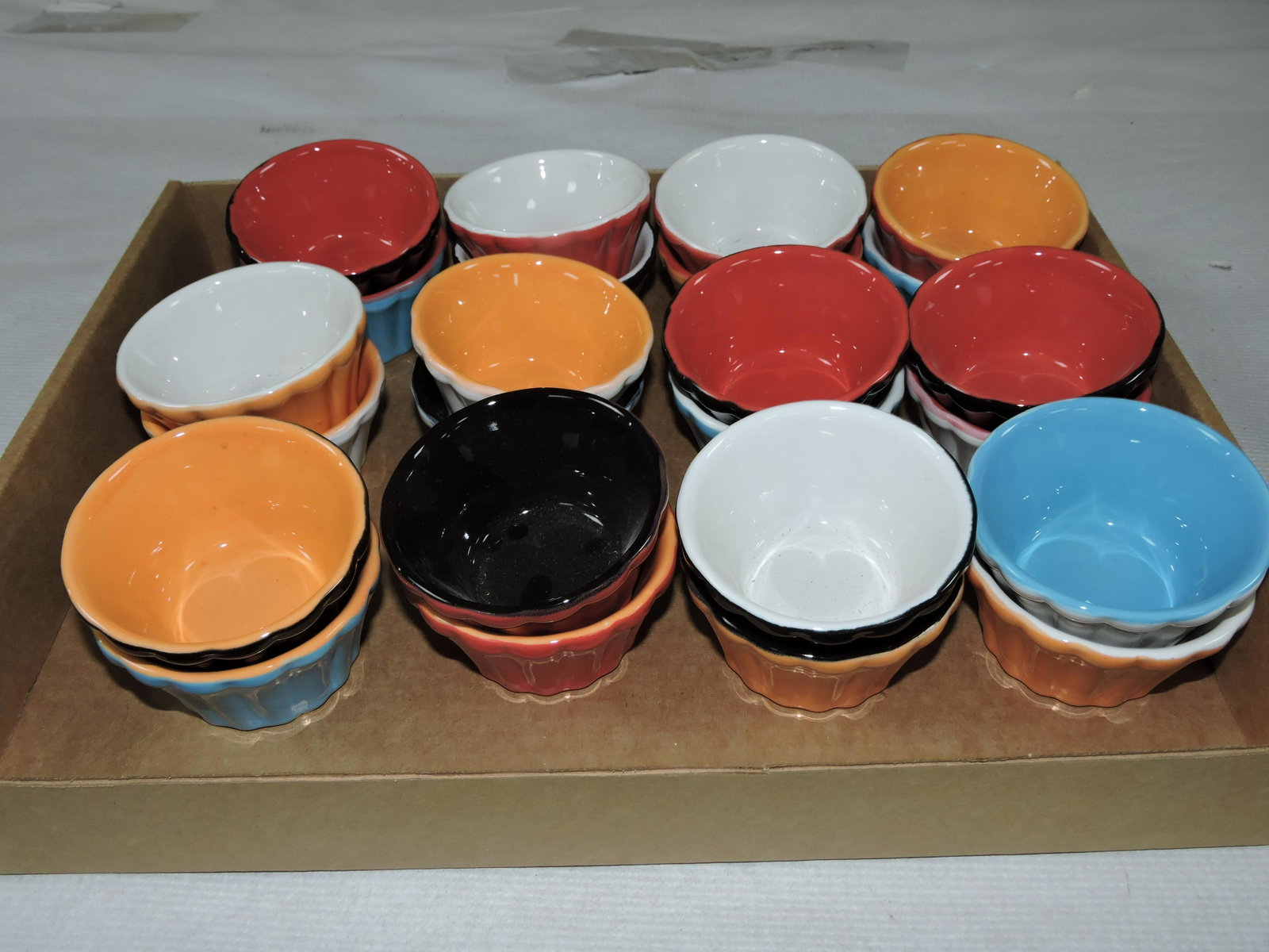 Hall China lot of assorted sauce cups: .