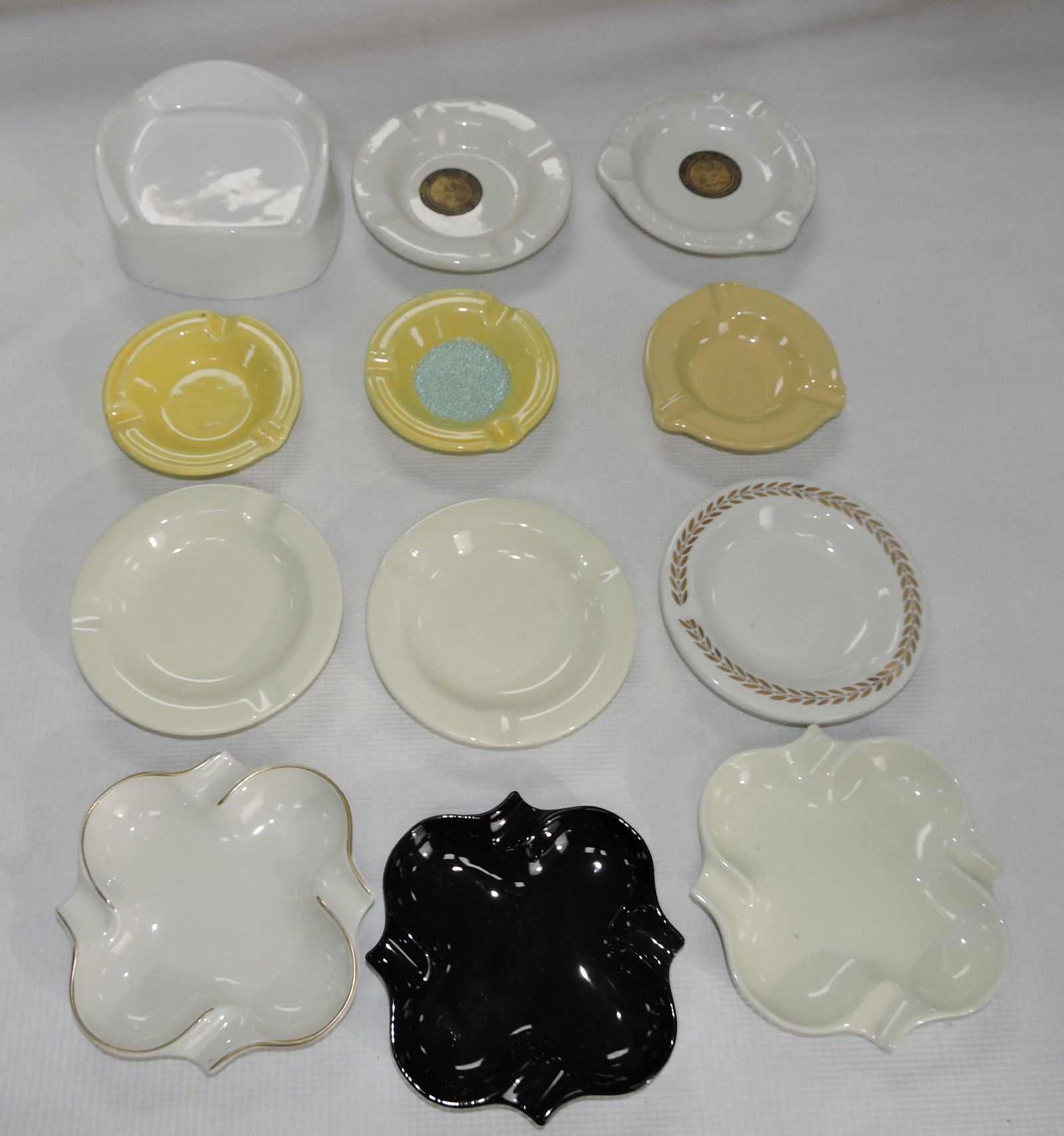Hall China lot of 12 ashtrays, some (1 of 1)