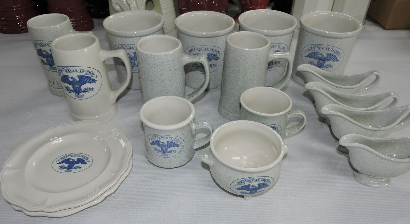 Hall China lot of Spread Eagle Tavern (1 of 1)