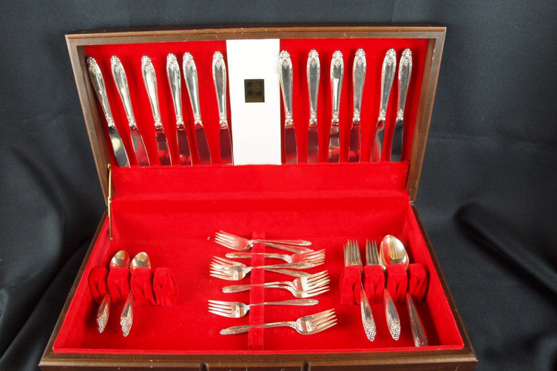 International Prelude sterling silver flatware servi