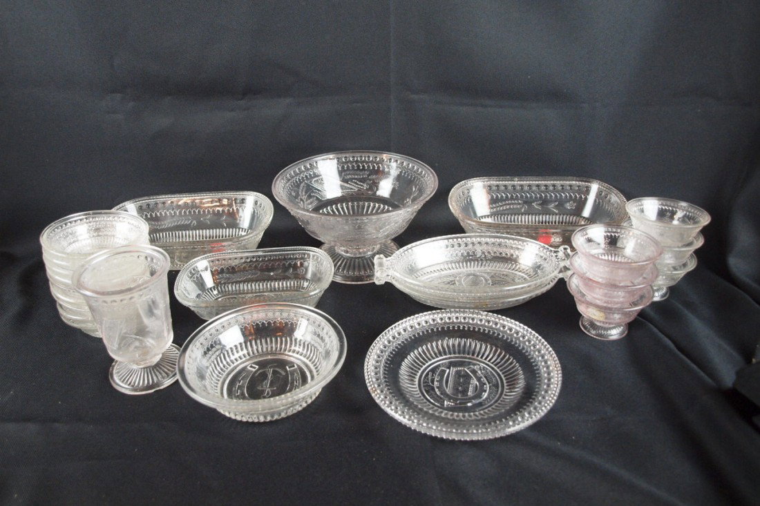 EAPG "Good Luck" lot of 24 pieces, some with damage