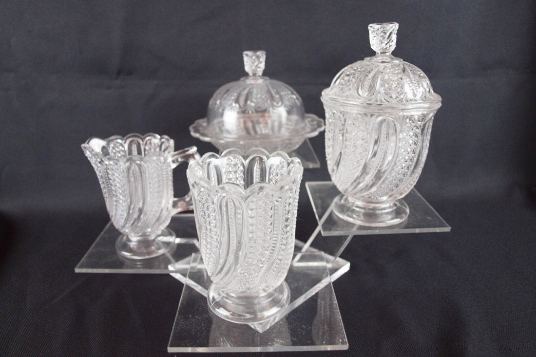 EAPG "Indiana Feather" 4 piece table set