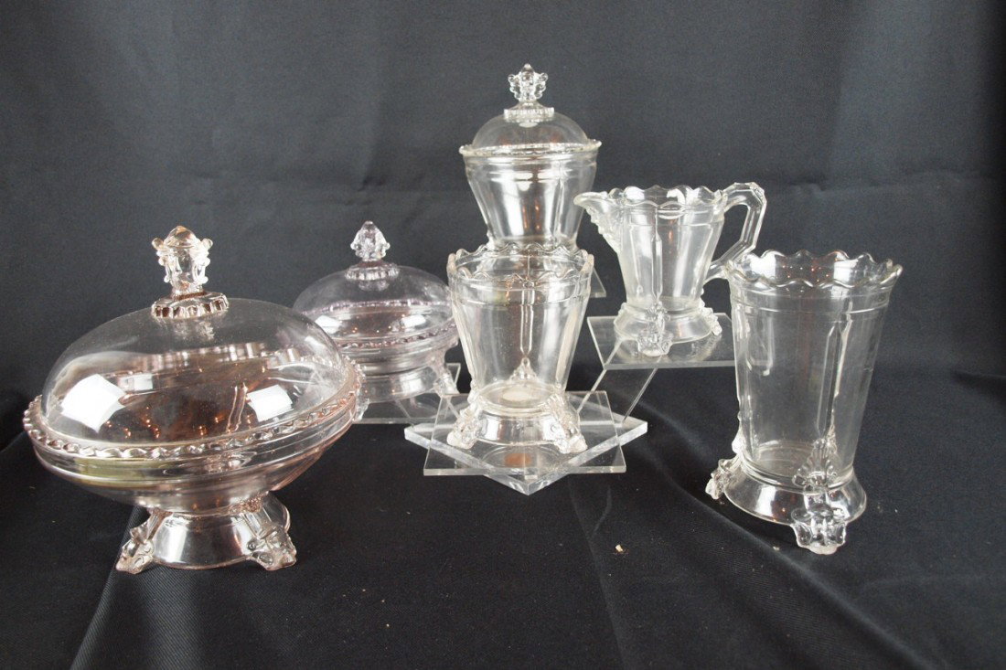 EAPG "Viking" lot of 6 pieces - 4 piece table set,