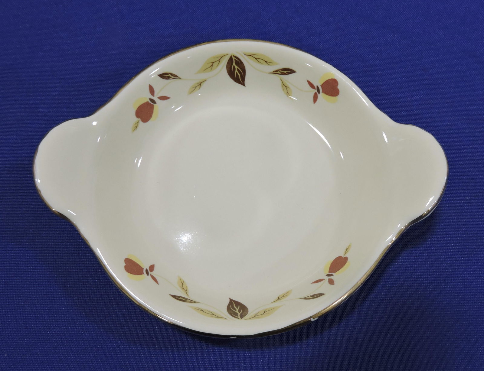 Hall China Autumn Leaf tab handled baker 6", (1 of 1)