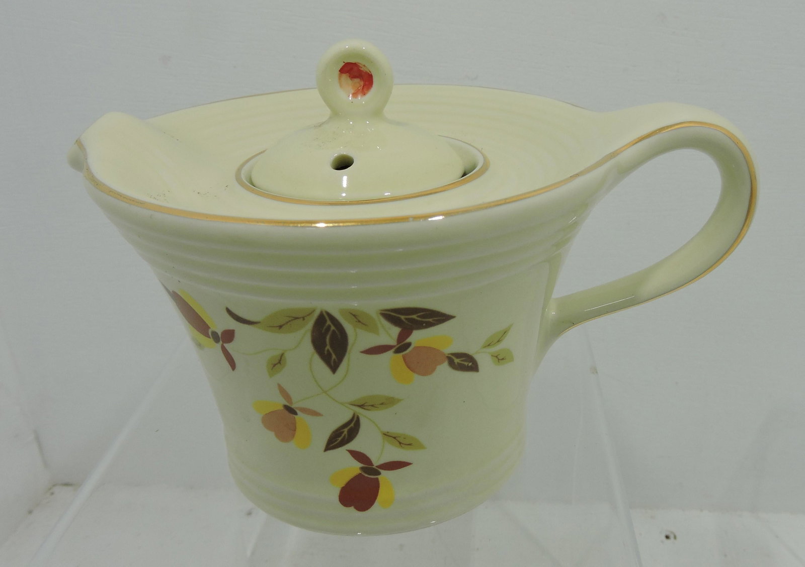 Hall China Autumn Leaf Saf Spout teapot #2110: .