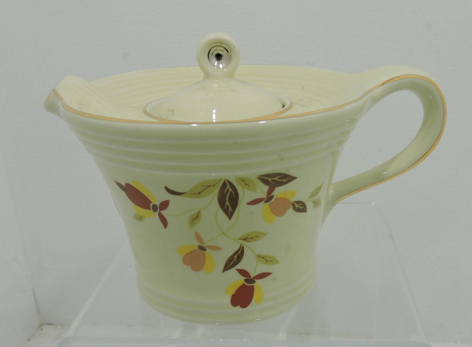 Hall China Autumn Leaf Saf Spout teapot #2110: .