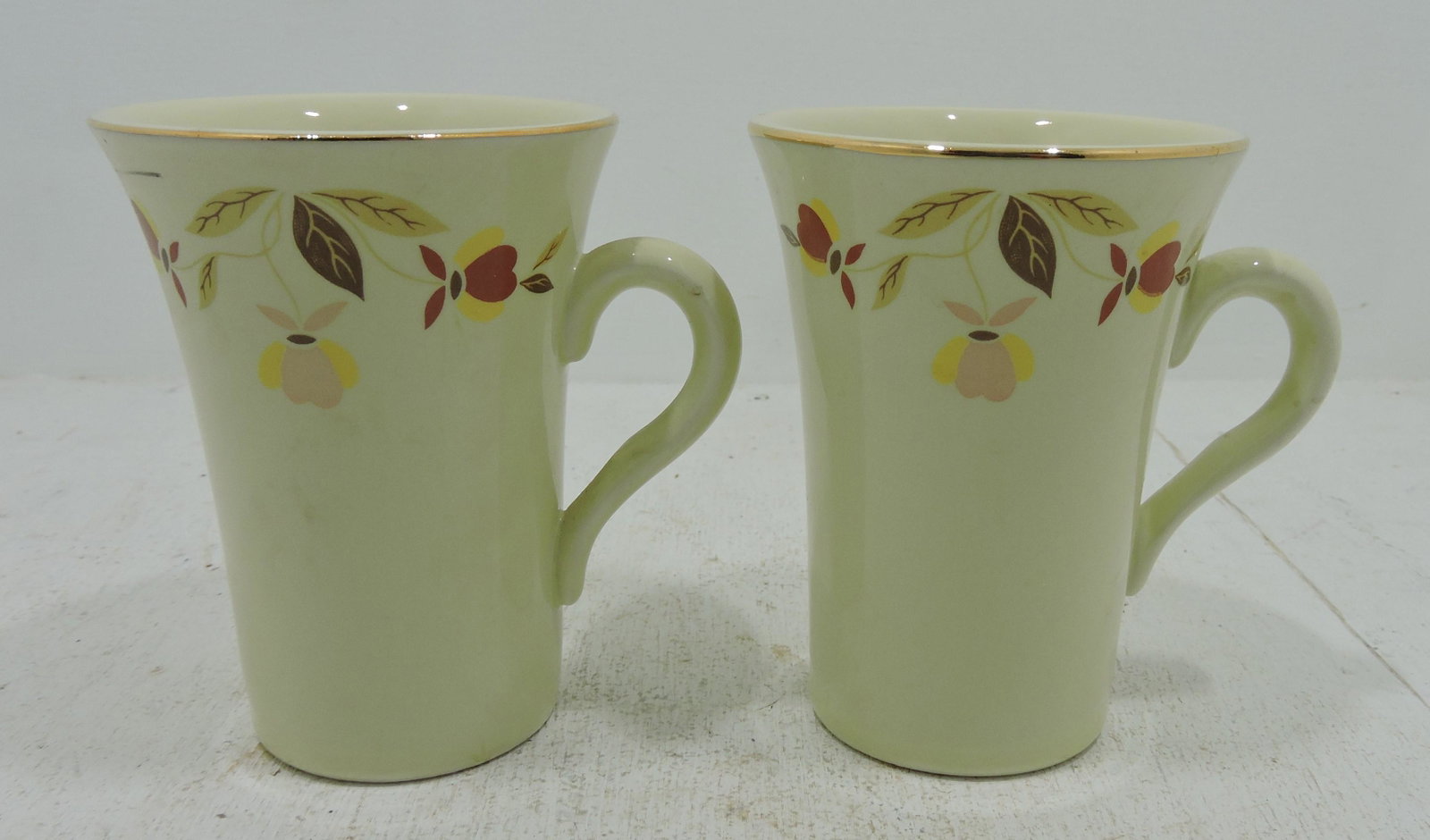 Hall China Autumn Leaf lot of 2 cups 1992: NALCC